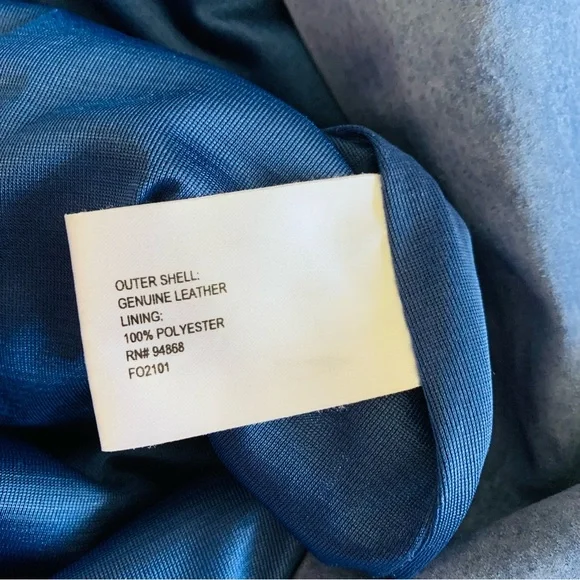 Vintage Genuine Leather Suede in Rare Blue Midi Skirt - Picture 4 of 5